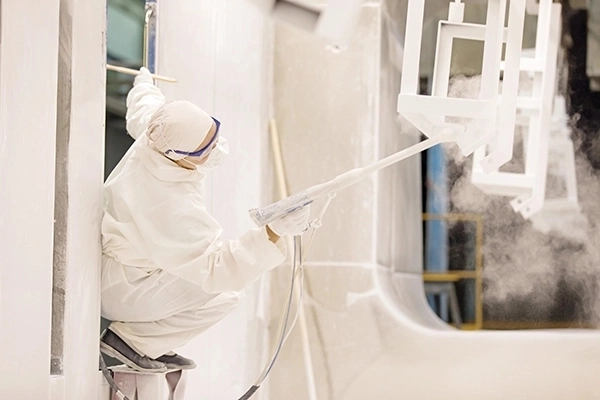 Application par pulvérisation mélange polyol